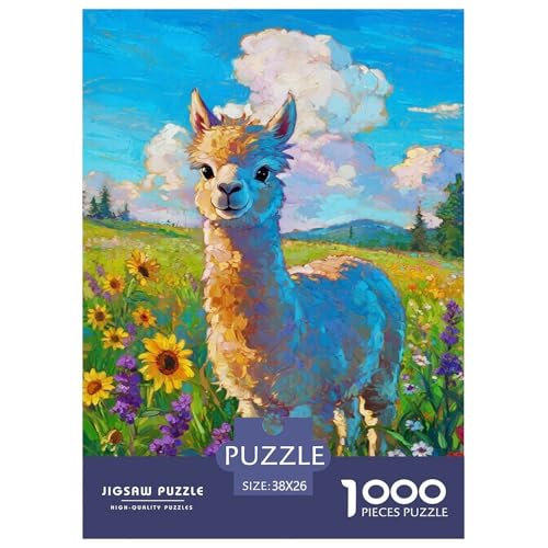 Alpakas 1000 Teile Puzzles Tier Dekoration EIN Herausforderndes Für Erwachsene Und Kinder Ab 12 Jahren Tolle Geschenkidee 38x26cm/1000pcs Alpakas 1000 Teile Puzzles Tier Dekoration EIN Herausforderndes Für Erwachsene Und Kinder Ab 12 Jahren Tolle Geschenkidee 38x26cm/1000pcs von ZXOAWQX