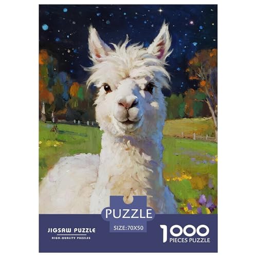 Alpakas 1000 Teile Puzzles Tier Dekoration Kreative Unterhaltung Für Erwachsene Und Kinder Ab 12 Jahren Tolle Geschenkidee 70x50cm/1000pcs Alpakas 1000 Teile Puzzles Tier Dekoration Kreative Unterhaltung Für Erwachsene Und Kinder Ab 12 Jahren Tolle Geschenkidee 70x50cm/1000pcs von ZXOAWQX