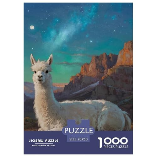 Alpakas 1000 Teile Puzzles Tier Dekoration Lernspiel Herausforderung Spielzeug Für Erwachsene Tolle Geschenkidee 70x50cm/1000pcs Alpakas 1000 Teile Puzzles Tier Dekoration Lernspiel Herausforderung Spielzeug Für Erwachsene Tolle Geschenkidee 70x50cm/1000pcs von ZXOAWQX