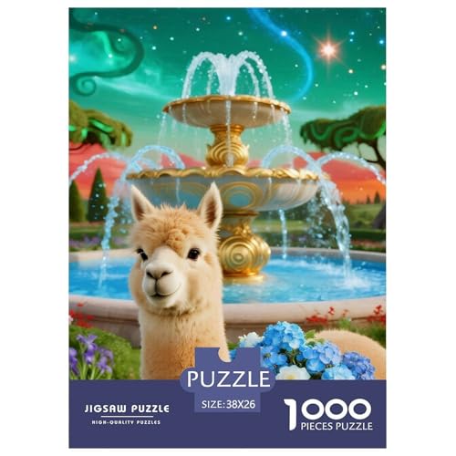 Alpakas 1000 Teile Puzzles Tier Puzzlespiele EIN Herausforderndes Für Erwachsene Und Kinder Ab 12 Jahren Tolle Geschenkidee 38x26cm/1000pcs Alpakas 1000 Teile Puzzles Tier Puzzlespiele EIN Herausforderndes Für Erwachsene Und Kinder Ab 12 Jahren Tolle Geschenkidee 38x26cm/1000pcs von ZXOAWQX