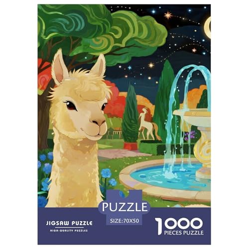 Alpakas 1000 Teile Puzzles Tier Puzzlespiele EIN Herausforderndes Für Erwachsene Und Kinder Ab 12 Jahren Tolle Geschenkidee 70x50cm/1000pcs Alpakas 1000 Teile Puzzles Tier Puzzlespiele EIN Herausforderndes Für Erwachsene Und Kinder Ab 12 Jahren Tolle Geschenkidee 70x50cm/1000pcs von ZXOAWQX