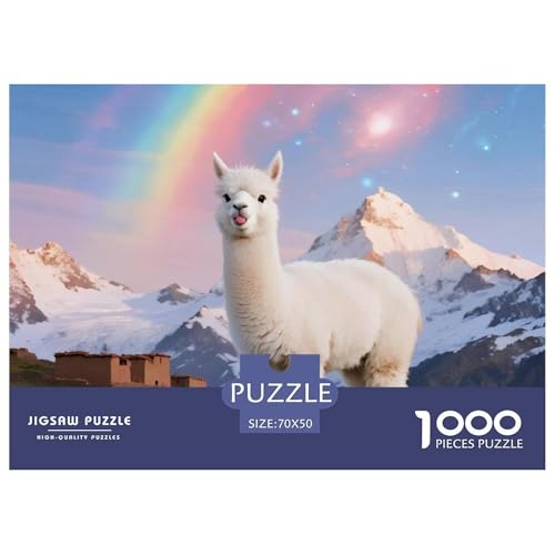 Alpakas 1000 Teile Puzzles Tier Puzzlespiele EIN Herausforderndes Für Erwachsene Und Kinder Ab 12 Jahren Tolle Geschenkidee 70x50cm/1000pcs Alpakas 1000 Teile Puzzles Tier Puzzlespiele EIN Herausforderndes Für Erwachsene Und Kinder Ab 12 Jahren Tolle Geschenkidee 70x50cm/1000pcs von ZXOAWQX