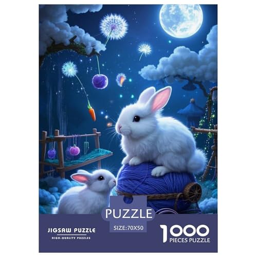 Angora Kaninchen 1000 Teile Puzzles Tier Dekoration Lernspiel Herausforderung Spielzeug Für Die Ganze Familie Tolle Geschenkidee 70x50cm/1000pcs Angora Kaninchen 1000 Teile Puzzles Tier Dekoration Lernspiel Herausforderung Spielzeug Für Die Ganze Familie Tolle Geschenkidee 70x50cm/1000pcs von ZXOAWQX