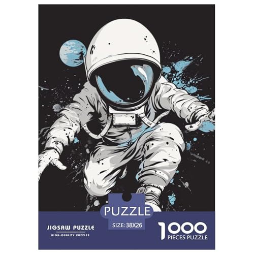 Astronaut 1000 Teile Puzzles Classic Lernspiel Herausforderung Spielzeug Für Erwachsene Und Kinder Ab 12 Jahren Tolle Geschenkidee 38x26cm/1000pcs von ZXOAWQX