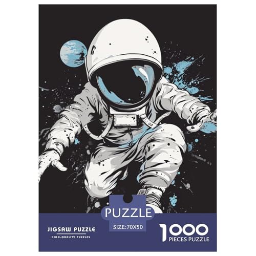 Astronaut 1000 Teile Puzzles DekoRatteion EIN Herausforderndes Für Erwachsene Und Kinder Ab 12 Jahren Tolle Geschenkidee 70x50cm/1000pcs von ZXOAWQX