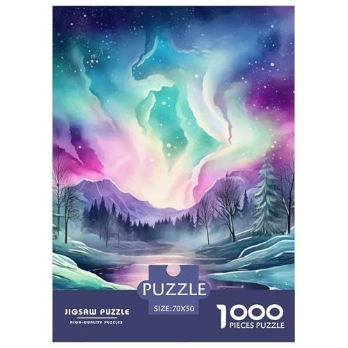 Aurora 1000 Teile Puzzles Classic Lernspiel Herausforderung Spielzeug Für Erwachsene Und Kinder Ab 12 Jahren Tolle Geschenkidee 70x50cm/1000pcs von ZXOAWQX
