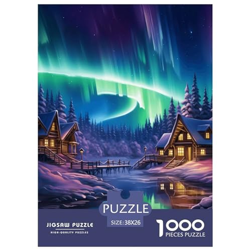 Aurora 1000 Teile Puzzles Clevere Lernspiel Herausforderung Spielzeug Für Die Ganze Familie Tolle Geschenkidee 38x26cm/1000pcs von ZXOAWQX