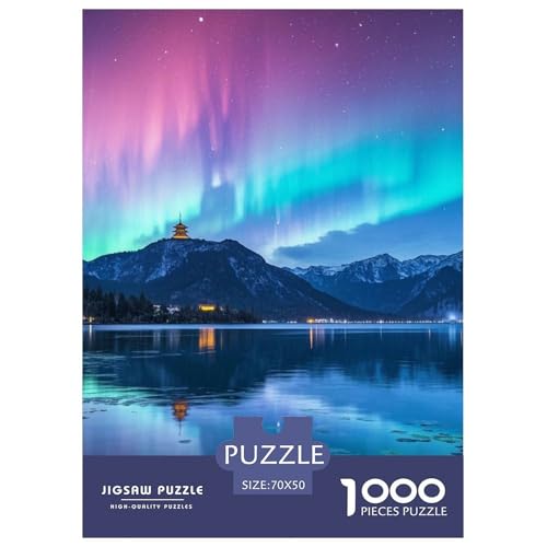 Aurora 1000 Teile Puzzles Landschaft Clevere Klassisches Lernspiel Für Erwachsene Und Kinder Ab 12 Jahren Tolle Geschenkidee 70x50cm/1000pcs von ZXOAWQX
