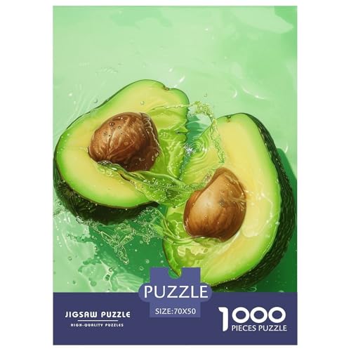 Avocado 1000 Teile Puzzles Puzzlespiele Lernspiel Herausforderung Spielzeug Für Erwachsene Und Kinder Ab 12 Jahren Tolle Geschenkidee 70x50cm/1000pcs von ZXOAWQX
