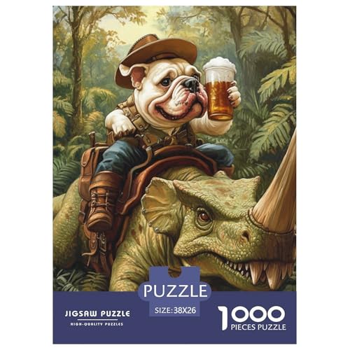 BULLHund 1000 Teile Puzzles Clevere Klassisches Lernspiel Für Die Ganze Familie Tolle Geschenkidee 38x26cm/1000pcs von ZXOAWQX