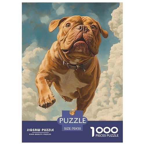 BULLHund 1000 Teile Puzzles Clevere Klassisches Lernspiel Für Die Ganze Familie Tolle Geschenkidee 70x50cm/1000pcs von ZXOAWQX