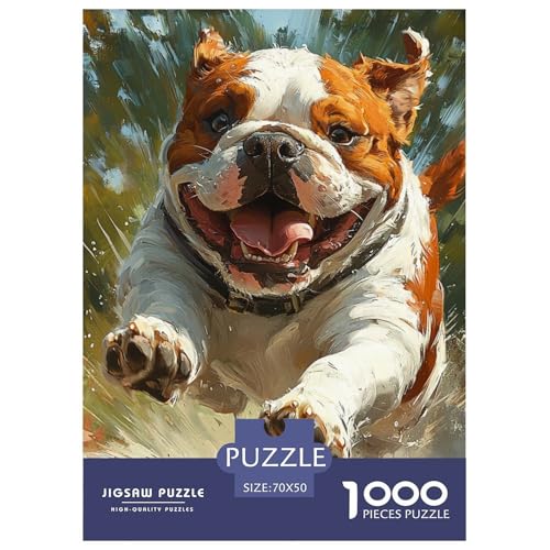 BULLHund 1000 Teile Puzzles Dekoration Klassisches Lernspiel Für Die Ganze Familie Tolle Geschenkidee 70x50cm/1000pcs von ZXOAWQX