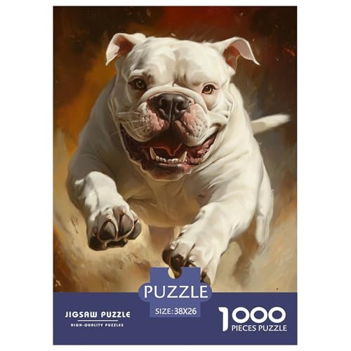 BULLHund 1000 Teile Puzzles Dekoration Klassisches Lernspiel Für Erwachsene Tolle Geschenkidee 38x26cm/1000pcs von ZXOAWQX