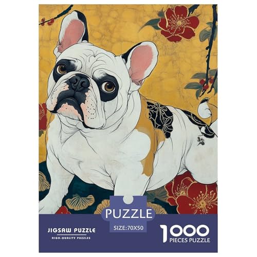 BULLHund 1000 Teile Puzzles Dekoration Lernspiel Herausforderung Spielzeug Für Erwachsene Tolle Geschenkidee 70x50cm/1000pcs von ZXOAWQX