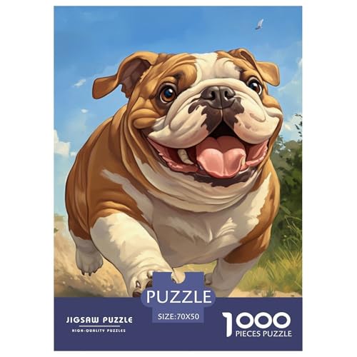 BULLHund 1000 Teile Puzzles Puzzlespiele Klassisches Lernspiel Für Erwachsene Und Kinder Ab 12 Jahren Tolle Geschenkidee 70x50cm/1000pcs von ZXOAWQX
