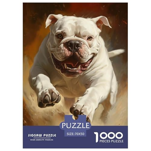 BULLHund 1000 Teile Puzzles Puzzlespiele Kreative Unterhaltung Für Erwachsene Und Kinder Ab 12 Jahren Tolle Geschenkidee 70x50cm/1000pcs von ZXOAWQX