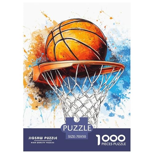 Basketball 1000 Teile Puzzles Dekoration Unmögliche Herausforderung Für Erwachsene Und Kinder Ab 12 Jahren Tolle Geschenkidee 70x50cm/1000pcs Basketball 1000 Teile Puzzles Dekoration Unmögliche Herausforderung Für Erwachsene Und Kinder Ab 12 Jahren Tolle Geschenkidee 70x50cm/1000pcs von ZXOAWQX