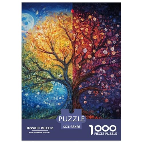 Baum des Lebens 1000 Teile Puzzles Clevere Klassisches Lernspiel Für Die Ganze Familie Tolle Geschenkidee 38x26cm/1000pcs von ZXOAWQX