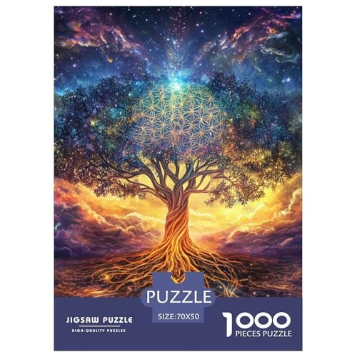 Baum des Lebens 1000 Teile Puzzles Clevere Klassisches Lernspiel Für Erwachsene Und Kinder Ab 12 Jahren Tolle Geschenkidee 70x50cm/1000pcs von ZXOAWQX