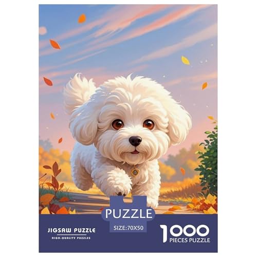 Bichon Frise 1000 Teile Puzzles Hund Classic Lernspiel Herausforderung Spielzeug Für Erwachsene Und Kinder Ab 12 Jahren Tolle Geschenkidee 70x50cm/1000pcs Bichon Frise 1000 Teile Puzzles Hund Classic Lernspiel Herausforderung Spielzeug Für Erwachsene Und Kinder Ab 12 Jahren Tolle Geschenkidee 70x50cm/1000pcs von ZXOAWQX