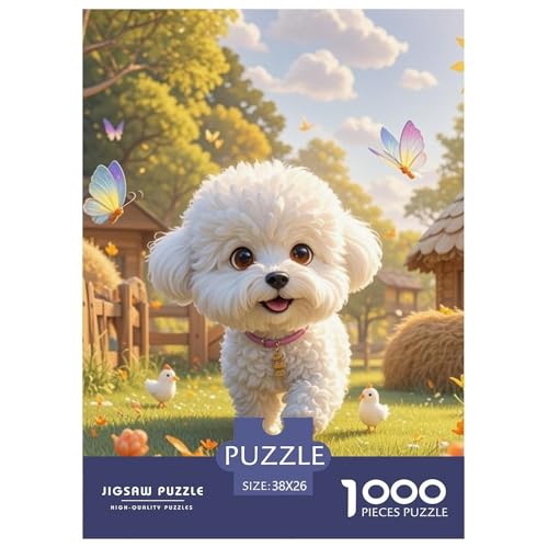 Bichon Frise 1000 Teile Puzzles Hund Puzzlespiele Kreative Unterhaltung Für Erwachsene Und Kinder Ab 12 Jahren Tolle Geschenkidee 38x26cm/1000pcs Bichon Frise 1000 Teile Puzzles Hund Puzzlespiele Kreative Unterhaltung Für Erwachsene Und Kinder Ab 12 Jahren Tolle Geschenkidee 38x26cm/1000pcs von ZXOAWQX