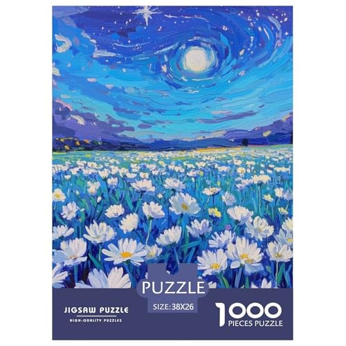 Blumen 1000 Teile Puzzles Ölmalerei Dekoration Klassisches Lernspiel Für Erwachsene Und Kinder Ab 12 Jahren Tolle Geschenkidee 38x26cm/1000pcs von ZXOAWQX