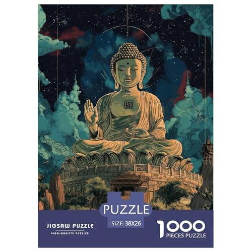 Buddha 1000 Teile Puzzles Clevere Unmögliche Herausforderung Für Erwachsene Tolle Geschenkidee 38x26cm/1000pcs Buddha 1000 Teile Puzzles Clevere Unmögliche Herausforderung Für Erwachsene Tolle Geschenkidee 38x26cm/1000pcs von ZXOAWQX