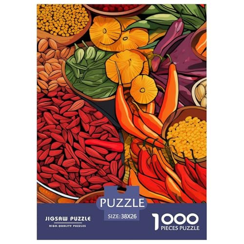 Bunte Gewürze 1000 Teile Puzzles Clevere Klassisches Lernspiel Für Erwachsene Und Kinder Ab 12 Jahren Tolle Geschenkidee 38x26cm/1000pcs Bunte Gewürze 1000 Teile Puzzles Clevere Klassisches Lernspiel Für Erwachsene Und Kinder Ab 12 Jahren Tolle Geschenkidee 38x26cm/1000pcs von ZXOAWQX