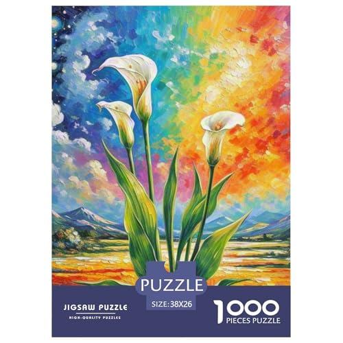 Calla Lilie 1000 Teile Puzzles Classic Unmögliche Herausforderung Für Erwachsene Und Kinder Ab 12 Jahren Tolle Geschenkidee 38x26cm/1000pcs Calla Lilie 1000 Teile Puzzles Classic Unmögliche Herausforderung Für Erwachsene Und Kinder Ab 12 Jahren Tolle Geschenkidee 38x26cm/1000pcs von ZXOAWQX