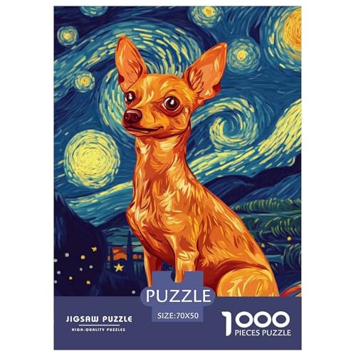 Chihuahua 1000 Teile Puzzles Classic Lernspiel Herausforderung Spielzeug Für Erwachsene Tolle Geschenkidee 70x50cm/1000pcs Chihuahua 1000 Teile Puzzles Classic Lernspiel Herausforderung Spielzeug Für Erwachsene Tolle Geschenkidee 70x50cm/1000pcs von ZXOAWQX