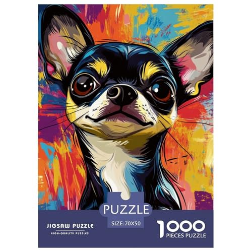 Chihuahua 1000 Teile Puzzles Classic Unmögliche Herausforderung Für Die Ganze Familie Tolle Geschenkidee 70x50cm/1000pcs Chihuahua 1000 Teile Puzzles Classic Unmögliche Herausforderung Für Die Ganze Familie Tolle Geschenkidee 70x50cm/1000pcs von ZXOAWQX