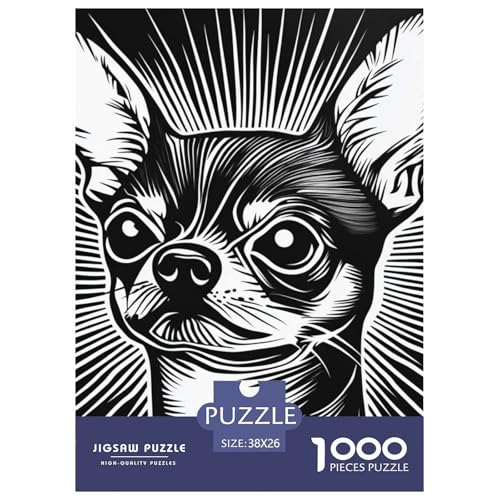 Chihuahua 1000 Teile Puzzles Clevere EIN Herausforderndes Für Erwachsene Und Kinder Ab 12 Jahren Tolle Geschenkidee 38x26cm/1000pcs Chihuahua 1000 Teile Puzzles Clevere EIN Herausforderndes Für Erwachsene Und Kinder Ab 12 Jahren Tolle Geschenkidee 38x26cm/1000pcs von ZXOAWQX
