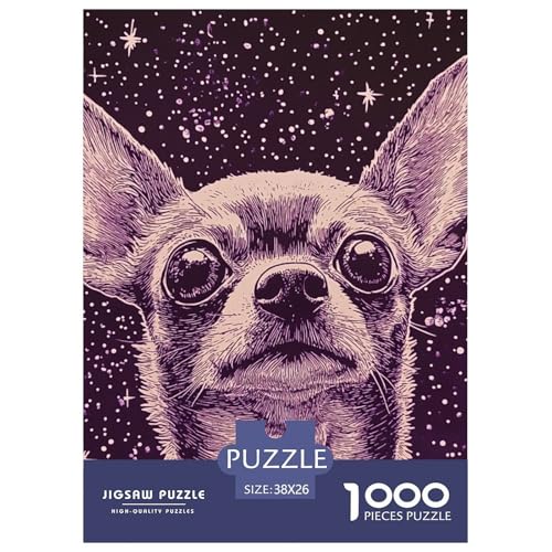 Chihuahua 1000 Teile Puzzles Clevere EIN Herausforderndes Für Erwachsene Und Kinder Ab 12 Jahren Tolle Geschenkidee 38x26cm/1000pcs Chihuahua 1000 Teile Puzzles Clevere EIN Herausforderndes Für Erwachsene Und Kinder Ab 12 Jahren Tolle Geschenkidee 38x26cm/1000pcs von ZXOAWQX