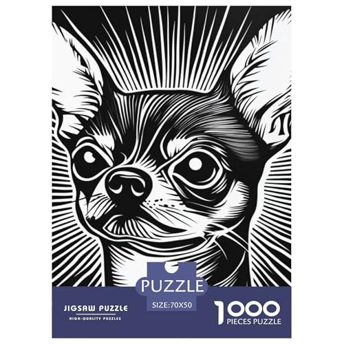 Chihuahua 1000 Teile Puzzles Clevere Lernspiel Herausforderung Spielzeug Für Erwachsene Und Kinder Ab 12 Jahren Tolle Geschenkidee 70x50cm/1000pcs Chihuahua 1000 Teile Puzzles Clevere Lernspiel Herausforderung Spielzeug Für Erwachsene Und Kinder Ab 12 Jahren Tolle Geschenkidee 70x50cm/1000pcs von ZXOAWQX