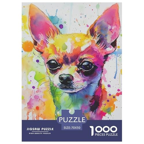 Chihuahua 1000 Teile Puzzles Clevere Lernspiel Herausforderung Spielzeug Für Erwachsene Und Kinder Ab 12 Jahren Tolle Geschenkidee 70x50cm/1000pcs Chihuahua 1000 Teile Puzzles Clevere Lernspiel Herausforderung Spielzeug Für Erwachsene Und Kinder Ab 12 Jahren Tolle Geschenkidee 70x50cm/1000pcs von ZXOAWQX