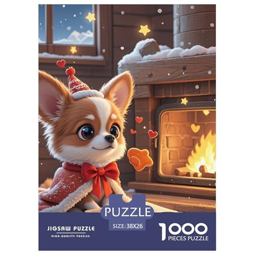 Chihuahua 1000 Teile Puzzles Hund Classic Lernspiel Herausforderung Spielzeug Für Erwachsene Und Kinder Ab 12 Jahren Tolle Geschenkidee 38x26cm/1000pcs von ZXOAWQX