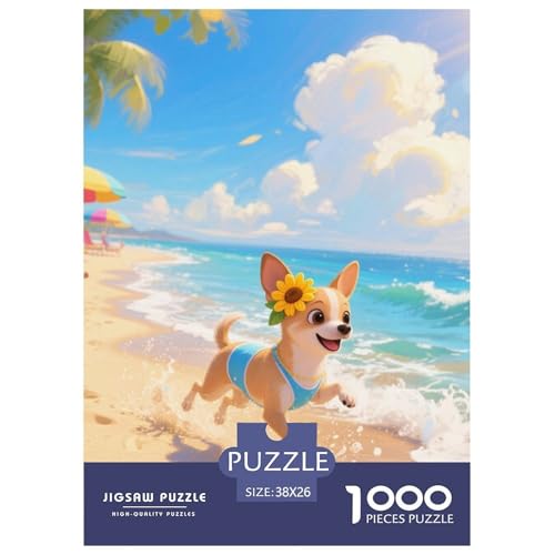 Chihuahua 1000 Teile Puzzles Hund Classic Lernspiel Herausforderung Spielzeug Für Erwachsene Und Kinder Ab 12 Jahren Tolle Geschenkidee 38x26cm/1000pcs von ZXOAWQX
