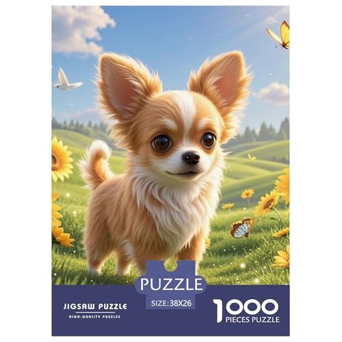 Chihuahua 1000 Teile Puzzles Hund Dekoration Klassisches Lernspiel Für Erwachsene Und Kinder Ab 12 Jahren Tolle Geschenkidee 38x26cm/1000pcs Chihuahua 1000 Teile Puzzles Hund Dekoration Klassisches Lernspiel Für Erwachsene Und Kinder Ab 12 Jahren Tolle Geschenkidee 38x26cm/1000pcs von ZXOAWQX