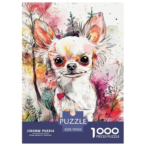 Chihuahua 1000 Teile Puzzles Puzzlespiele Lernspiel Herausforderung Spielzeug Für Die Ganze Familie Tolle Geschenkidee 70x50cm/1000pcs Chihuahua 1000 Teile Puzzles Puzzlespiele Lernspiel Herausforderung Spielzeug Für Die Ganze Familie Tolle Geschenkidee 70x50cm/1000pcs von ZXOAWQX