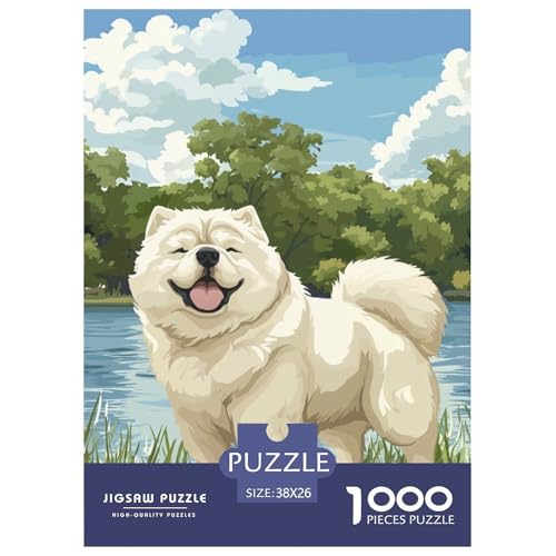 Chow 1000 Teile Puzzles Puzzlespiele Klassisches Lernspiel Für Erwachsene Tolle Geschenkidee 38x26cm/1000pcs von ZXOAWQX