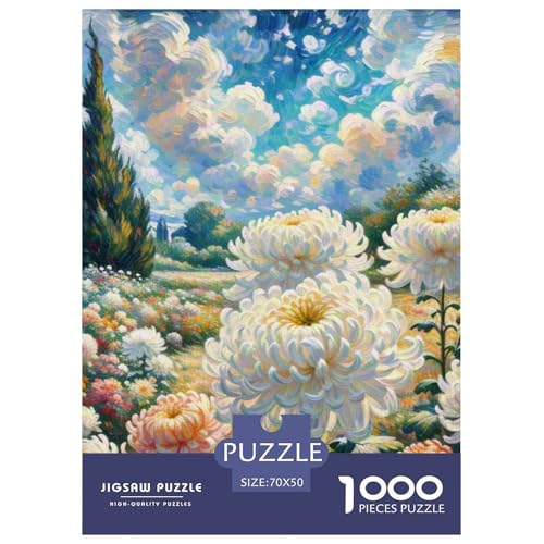 Chrysanthemen 1000 Teile Puzzles Puzzlespiele Lernspiel Herausforderung Spielzeug Für Erwachsene Und Kinder Ab 12 Jahren Tolle Geschenkidee 70x50cm/1000pcs Chrysanthemen 1000 Teile Puzzles Puzzlespiele Lernspiel Herausforderung Spielzeug Für Erwachsene Und Kinder Ab 12 Jahren Tolle Geschenkidee 70x50cm/1000pcs von ZXOAWQX