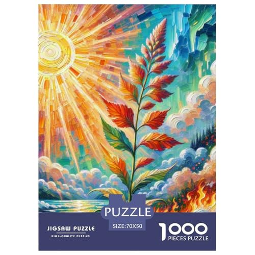 Coleus Blume 1000 Teile Puzzles Dekoration Lernspiel Herausforderung Spielzeug Für Erwachsene Und Kinder Ab 12 Jahren Tolle Geschenkidee 70x50cm/1000pcs von ZXOAWQX
