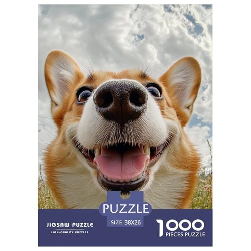 Corgi 1000 Teile Puzzles Classic Lernspiel Herausforderung Spielzeug Für Erwachsene Tolle Geschenkidee 38x26cm/1000pcs von ZXOAWQX