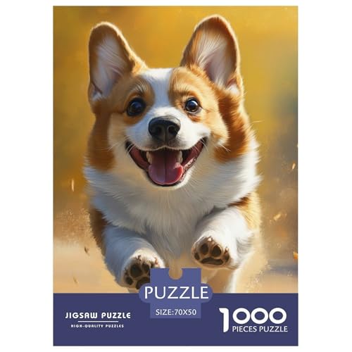 Corgi 1000 Teile Puzzles Classic Lernspiel Herausforderung Spielzeug Für Erwachsene Tolle Geschenkidee 70x50cm/1000pcs von ZXOAWQX