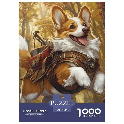 Corgi 1000 Teile Puzzles Clevere EIN Herausforderndes Für Die Ganze Familie Tolle Geschenkidee 70x50cm/1000pcs von ZXOAWQX