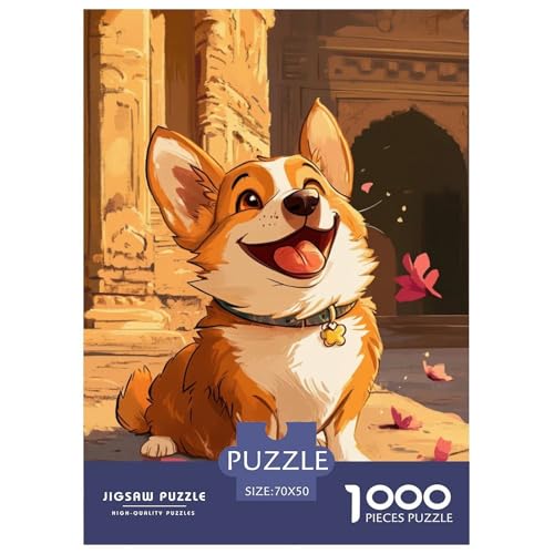 Corgi 1000 Teile Puzzles Clevere Klassisches Lernspiel Für Erwachsene Tolle Geschenkidee 70x50cm/1000pcs von ZXOAWQX