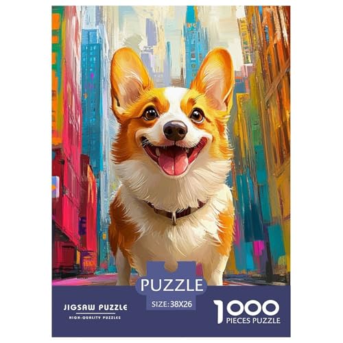 Corgi 1000 Teile Puzzles Clevere Unmögliche Herausforderung Für Erwachsene Und Kinder Ab 12 Jahren Tolle Geschenkidee 38x26cm/1000pcs Corgi 1000 Teile Puzzles Clevere Unmögliche Herausforderung Für Erwachsene Und Kinder Ab 12 Jahren Tolle Geschenkidee 38x26cm/1000pcs von ZXOAWQX