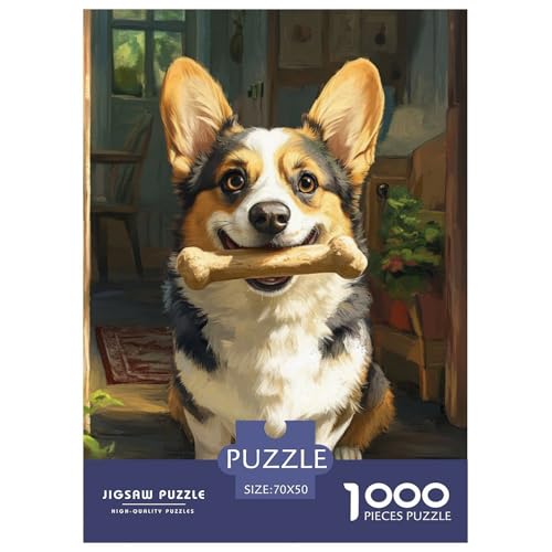 Corgi 1000 Teile Puzzles Dekoration Lernspiel Herausforderung Spielzeug Für Die Ganze Familie Tolle Geschenkidee 70x50cm/1000pcs Corgi 1000 Teile Puzzles Dekoration Lernspiel Herausforderung Spielzeug Für Die Ganze Familie Tolle Geschenkidee 70x50cm/1000pcs von ZXOAWQX