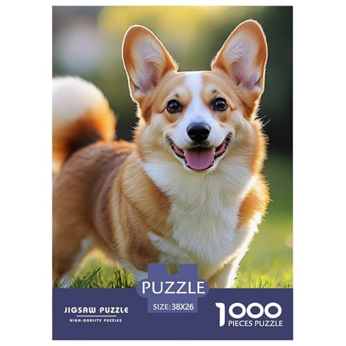 Corgi 1000 Teile Puzzles Dekoration Lernspiel Herausforderung Spielzeug Für Erwachsene Und Kinder Ab 12 Jahren Tolle Geschenkidee 38x26cm/1000pcs von ZXOAWQX