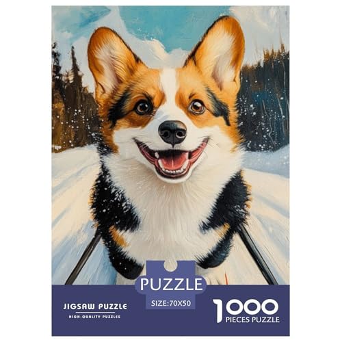 Corgi 1000 Teile Puzzles Dekoration Unmögliche Herausforderung Für Die Ganze Familie Tolle Geschenkidee 70x50cm/1000pcs Corgi 1000 Teile Puzzles Dekoration Unmögliche Herausforderung Für Die Ganze Familie Tolle Geschenkidee 70x50cm/1000pcs von ZXOAWQX